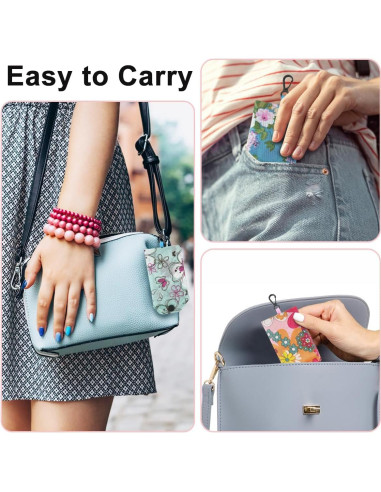 8 Bolsas de Compras Reutilizables Ecológicas Floral 60x38cm