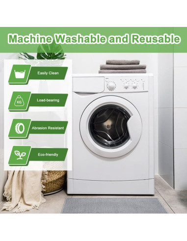 8 Bolsas de Compras Reutilizables Ecológicas Floral 60x38cm