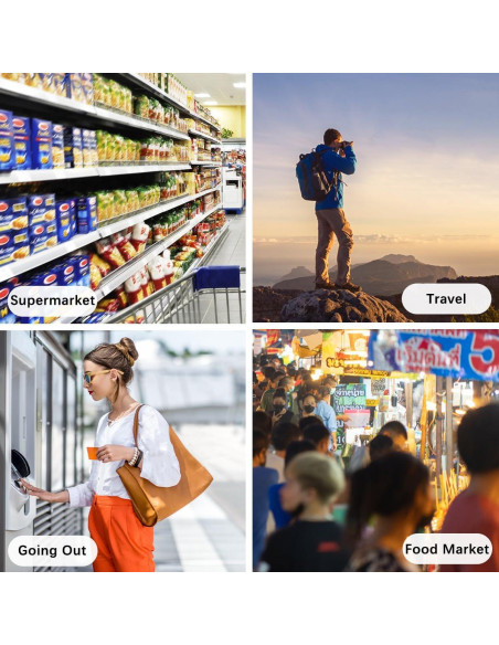 8 Bolsas de Compras Reutilizables Ecológicas Floral 60x38cm