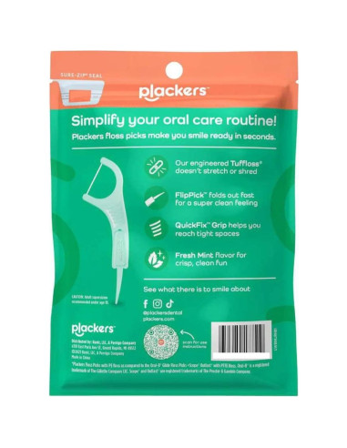 Hilo Dental Micro Menta Plackers - Paquete de 270 Unidades