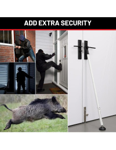 Barra de Seguridad para Puertas Keplrend 2 Piezas Ajustable 2