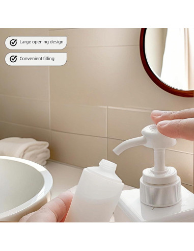 Conjunto de Botellas de Viaje Chinshwehaw 3-Pack Silicona 30ml 60ml 100ml