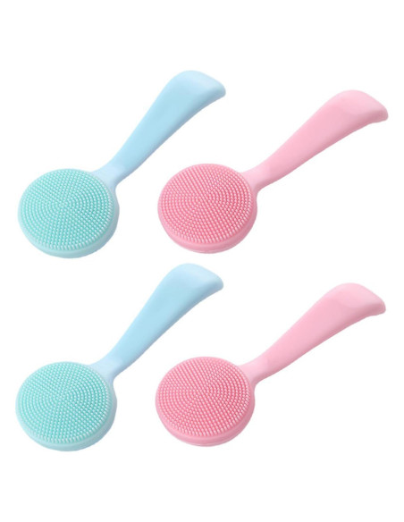 Paquete de 4 cepillos de limpieza facial QidaiaLuck de silicona Paquete de 4 cepillos de limpieza facial QidaiaLuck de silicona