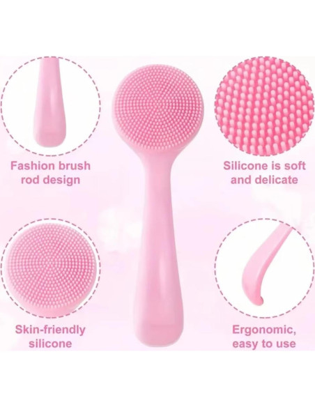 Paquete de 4 cepillos de limpieza facial QidaiaLuck de silicona Paquete de 4 cepillos de limpieza facial QidaiaLuck de silicona