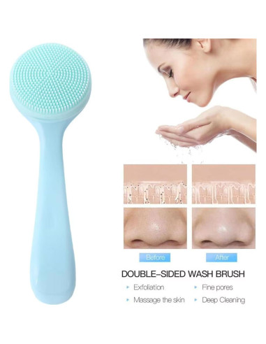 Paquete de 4 cepillos de limpieza facial QidaiaLuck de silicona