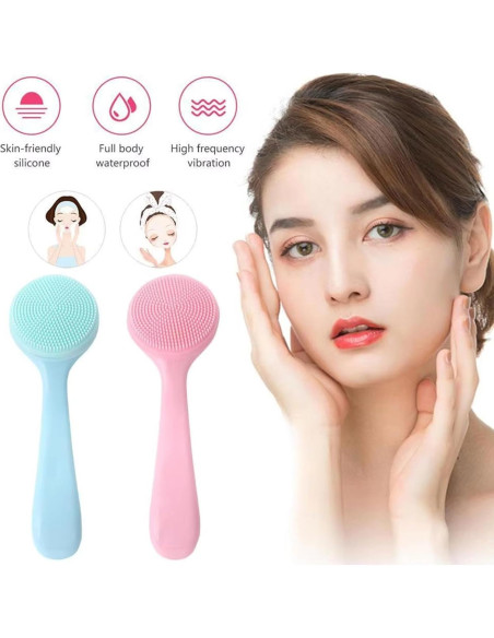 Paquete de 4 cepillos de limpieza facial QidaiaLuck de silicona Paquete de 4 cepillos de limpieza facial QidaiaLuck de silicona