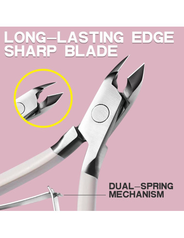 Juego de Recortadores de Cutículas Kylara 3 en 1 Acero Inoxidable