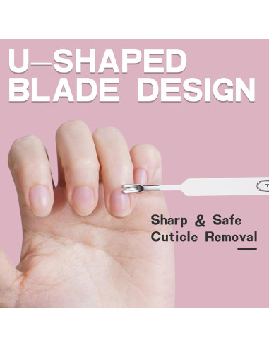Juego de Recortadores de Cutículas Kylara 3 en 1 Acero Inoxidable