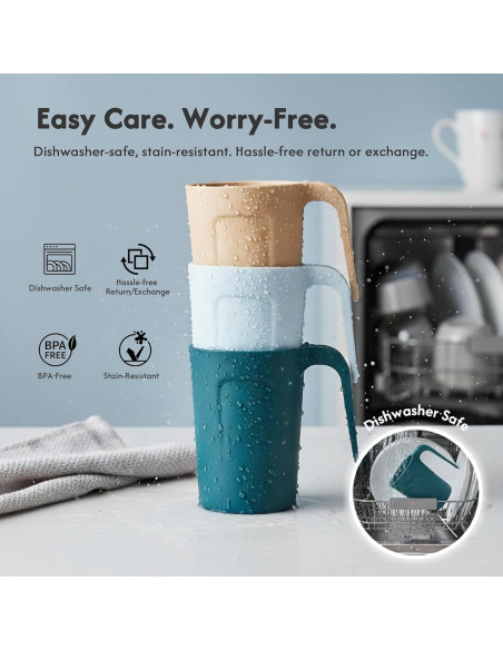 Set de 4 Tazas de Plástico Reutilizables 12 oz Zoeynex Set de 4 Tazas de Plástico Reutilizables 12 oz Zoeynex