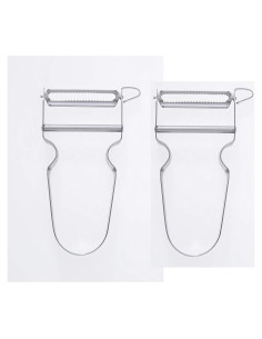 Pelador de Verduras Swiss Star 2 Piezas Acero Inoxidable