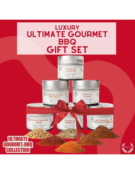 Colección de Sazonadores BBQ Gourmet Gustus Vitae - 6 Latas