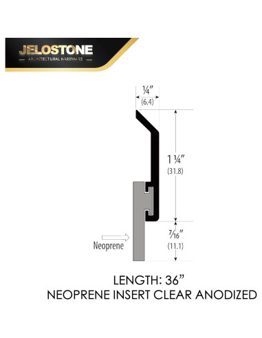 Barrera Inferior para Puerta Comercial JELOSTONE JS-N315 - 91.44 cm