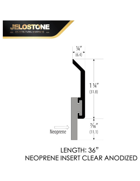 Barrera Inferior para Puerta Comercial JELOSTONE JS-N315 - 91.44 cm