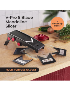 Mandolina Mueller Austria Cortador de Verduras Ajustable Negro 2