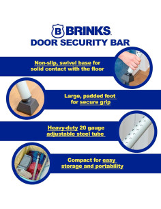 Baranda de Seguridad Ajustable Brinks Plata 63.5-109.2 cm 2
