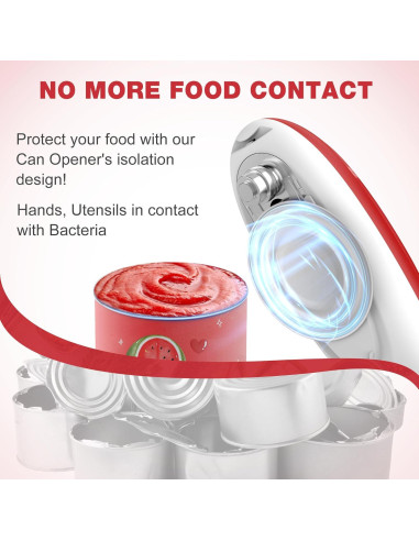 Abrelatas Eléctrico Brilam KGQ-6B Automático Rojo