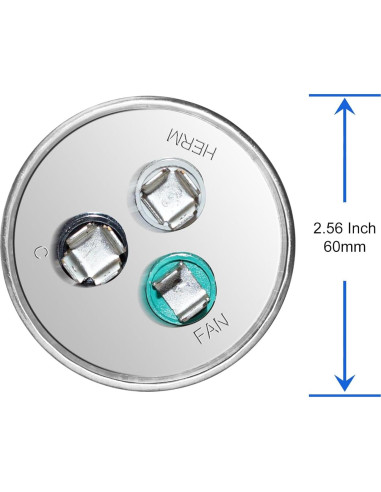 Capacitor Doble Función 45+5uF 370V CBB65 para HVAC