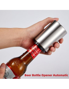 Abridor de Botellas Automático Keliheyle Acero Inoxidable 90g 2