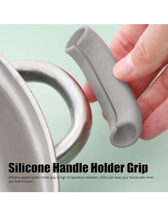 Funda de Mango de Silicona Antideslizante Ymiko - 2 Piezas 2