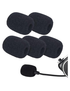 Cubiertas de Micrófono de Espuma para Auriculares - 5 Piezas