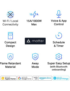 Enchufe Inteligente Mini TP-Link Tapo P125M 15A Blanco 2
