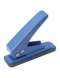 Perforadora manual Hutou 1 agujero 0.64 cm azul metal