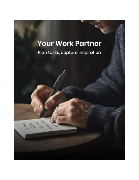 Bolígrafos de Gel Hiacry 0.7mm Tinta Negra 8 Pcs Escritura Suave