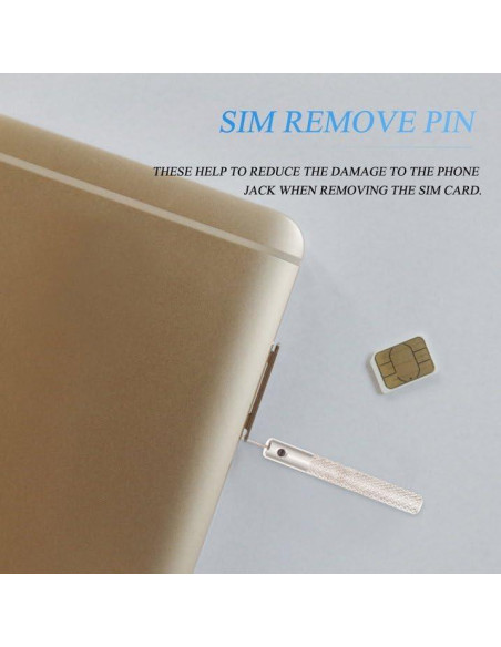 12 Piezas Herramienta de Extracción de Tarjeta SIM Luhaomisky