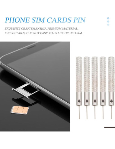 12 Piezas Herramienta de Extracción de Tarjeta SIM Luhaomisky