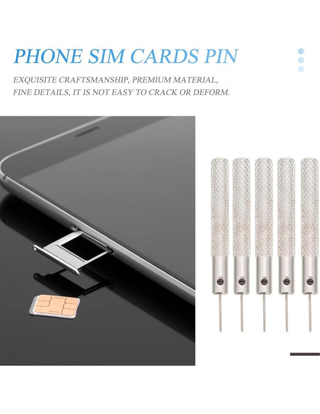 12 Piezas Herramienta de Extracción de Tarjeta SIM Luhaomisky