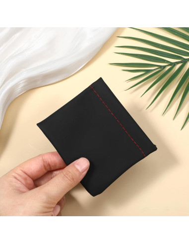 Bolsa de Almacenamiento de Auriculares 6 PCS Hpmjz PU Negra