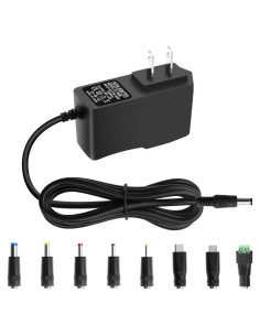 Adaptador de corriente 5V 2A 10W Arkare con 8 enchufes DC