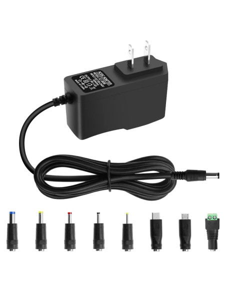 Adaptador de corriente 5V 2A 10W Arkare con 8 enchufes DC