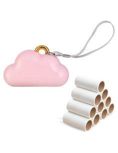 Mini Rodillo Quitapelusas Aklimida Rosa Reutilizable 10 Rollos