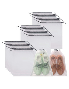 Juego de 24 Bolsas Transparentes para Zapatos 41.9x32cm