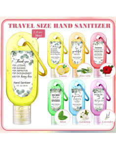 Paquete de 24 llaveros desinfectantes de manos 30 ml Sacubee 2