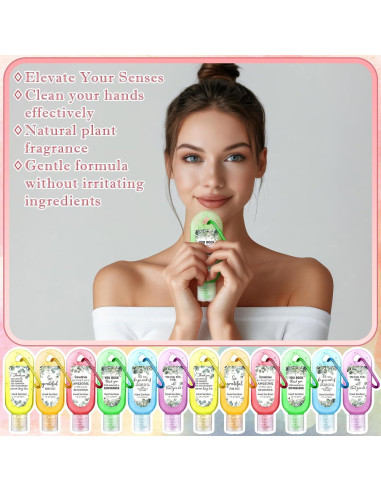 Paquete de 24 llaveros desinfectantes de manos 30 ml Sacubee