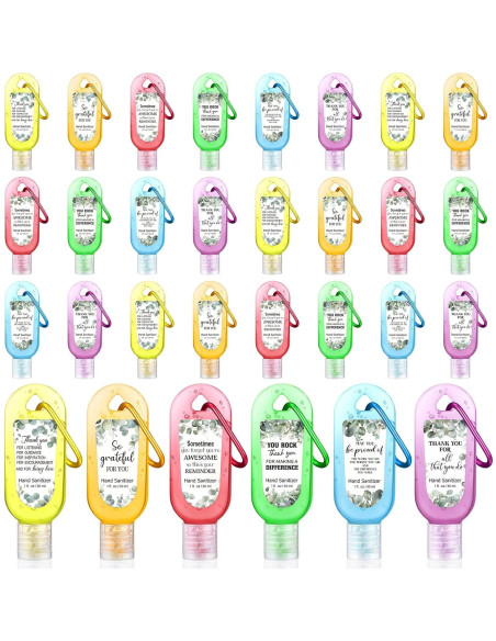 Paquete de 24 llaveros desinfectantes de manos 30 ml Sacubee