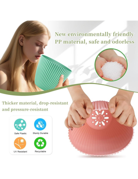 Juego de 3 Macetas Pequeñas SupKing con Drenaje 12.7-10.2-8.9 cm