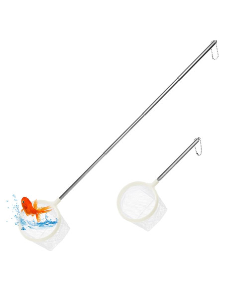 2 Redes de Pesca Redondas QfwdfcTrenz para Acuario 7.62 cm