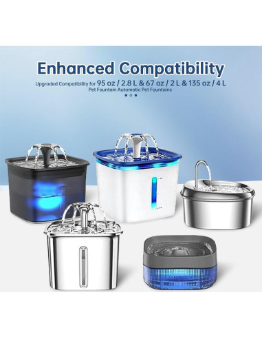 32 Filtros de Reemplazo para Fuente de Agua para Gatos VANVE