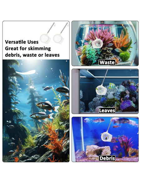 2 Redes de Pesca Redondas QfwdfcTrenz para Acuario 7.62 cm