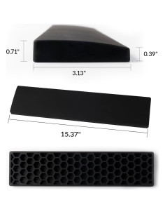 Reposamuñecas Ergonómico Silicona Keychron PR51 39 cm Antideslizante 2