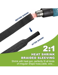 Manga de Cable Trenzada Termocontracción 2:1 Tsmhisd 7.62m 2