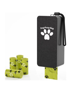 Dispensador de Bolsas de Excremento de Perro Flenpptly con 60 Bolsas