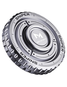 Fidget Spinner 2-en-1 BEROTOK de Acero Inoxidable para Alivio de Estrés