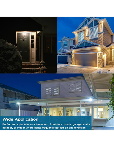 Bombillas LED E26 9W con Sensor de Movimiento 800lm 5000K (Paquete de 2)