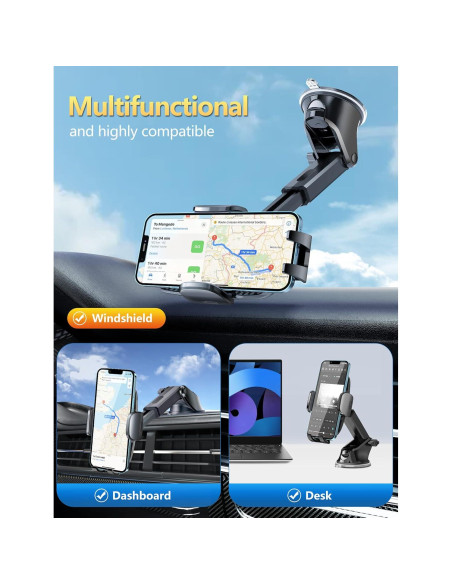 Soporte para Teléfono de Coche Tsryrlr - Ventosa Fuerte 360 Soporte para Teléfono de Coche Tsryrlr - Ventosa Fuerte 360