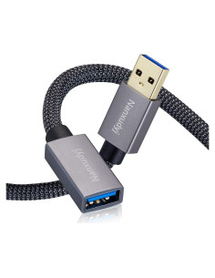 Cable Extensión USB 3.0 Nanxudyj 0.6m Macho a Hembra 5Gbps