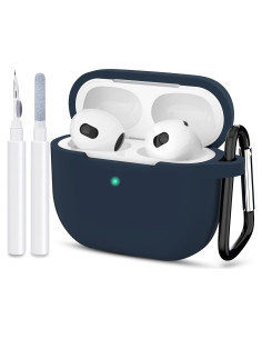 Funda Protectora Silicona ATUAT para AirPods 3 - Azul Oscuro